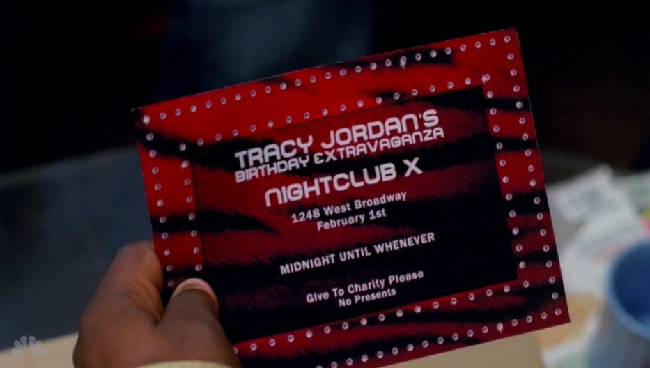 Tracy Jordan's Party Invite